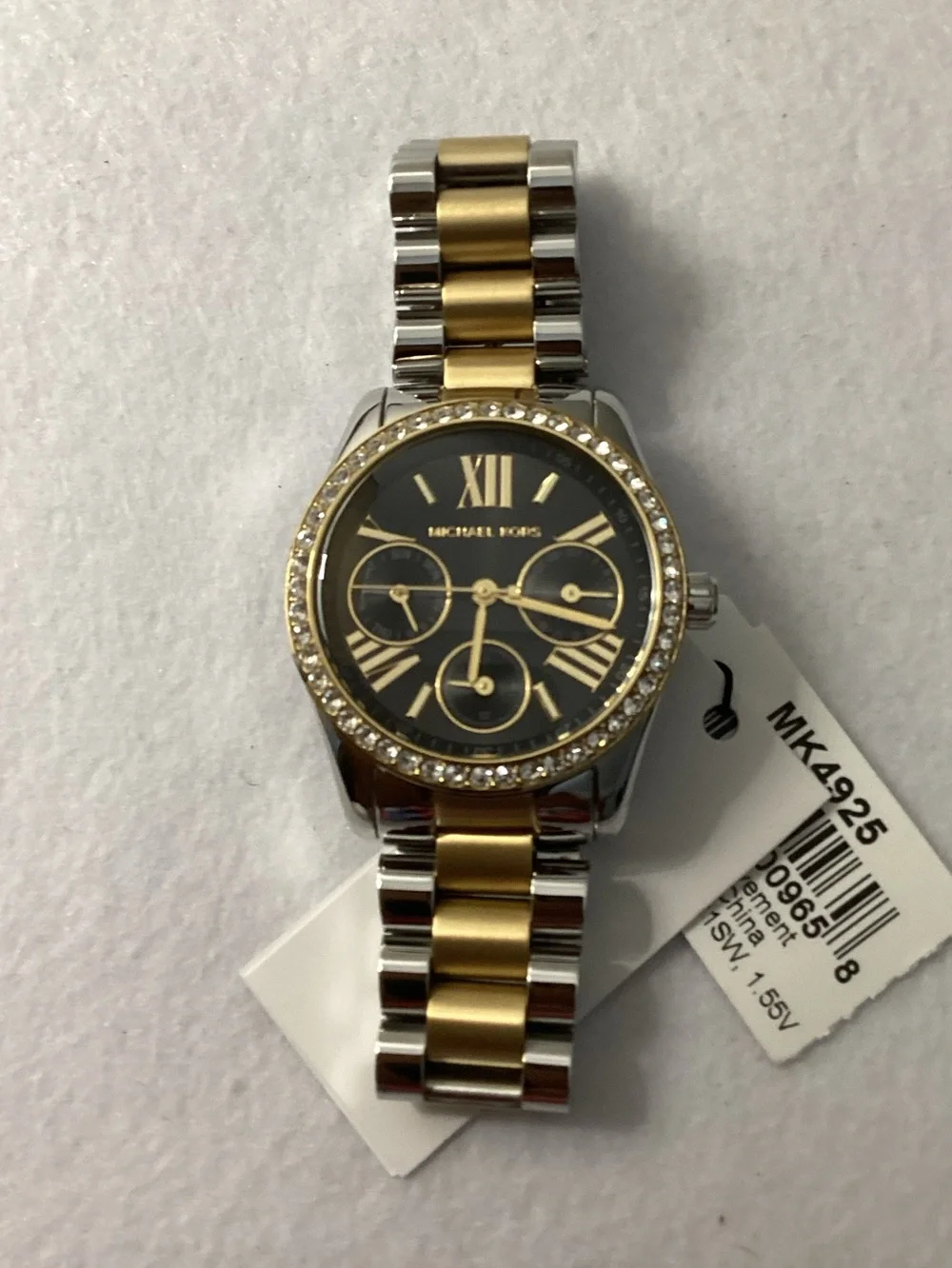 Michael Kors Lexington Lux Multifunction Two-Tone Stainless Steel Watch, 34mm
